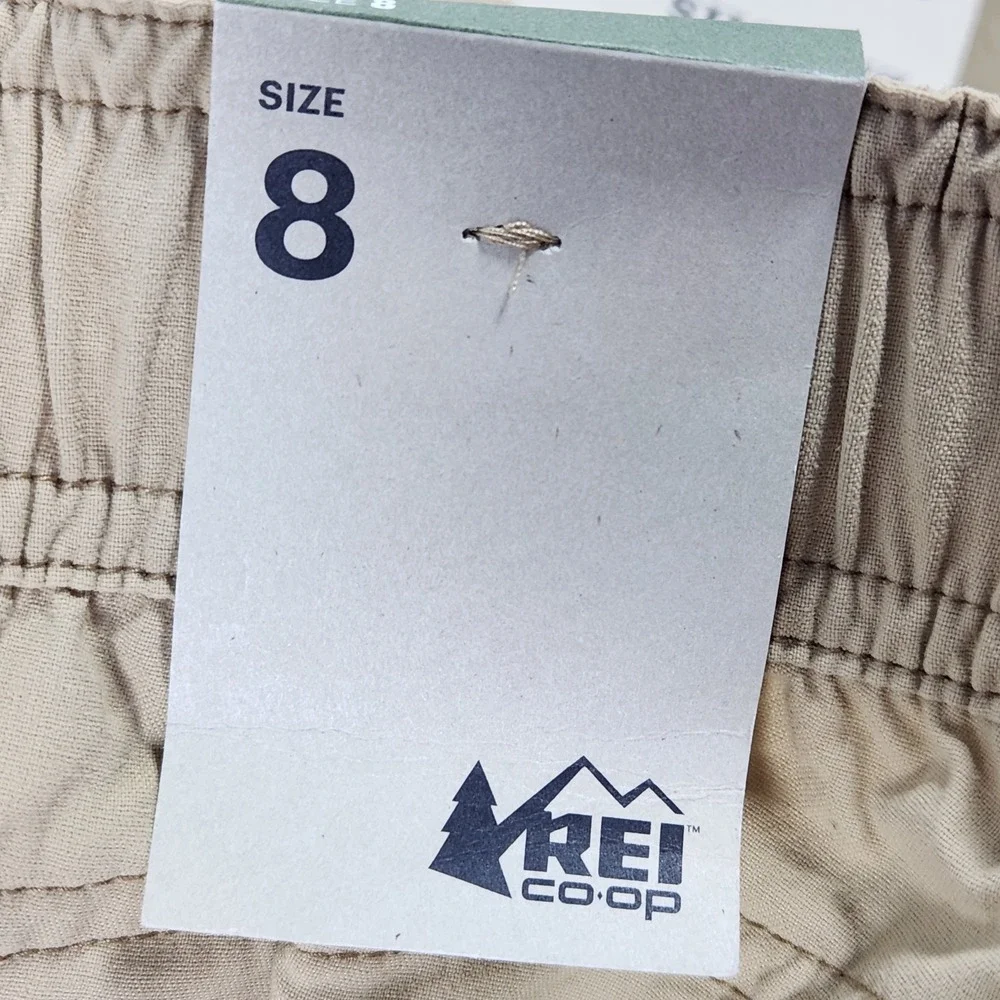 NWT REI Co-op Sahara Convertible Pants Womens 8 Khaki Beige Zip Off Hiking Cargo - Picture 8 of 11